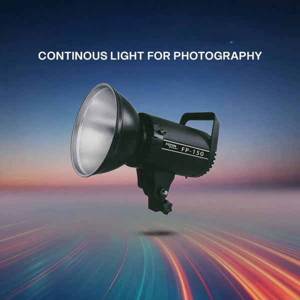 150FP COB Light – 150W | 3200K–6500K Color, CRI 95+, Bowens Mount, 180° Rotatable, Advanced Coolin