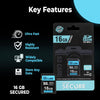 Digi Secure 16GB SD Card – Ultra Fast, Up to 100MBps, Highly Resistant Memory Card