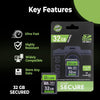 Digi Secure 32GB SD Card – Ultra Fast 100MBps, Highly Resistant, Class 10 UHS-I