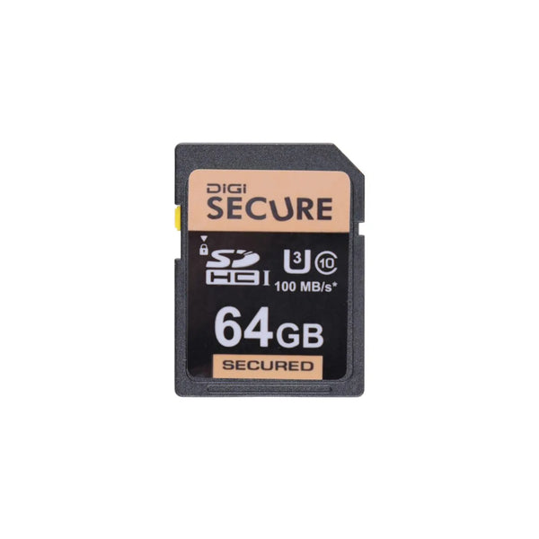 Digi Secure 64GB SD Card – Ultra Fast 100MBps, Highly Resistant, Class 10 UHS-I