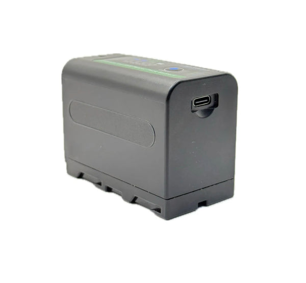Foton Power F770 USB-C Rechargeable Camera Battery – 7.4V, 6000mAh Lithium-Ion Battery | Compatible with Sony NP-F770, NP-F750, HDR-AX2000E, HDR-FX1000, HVR-Z1, HXR-MC2500