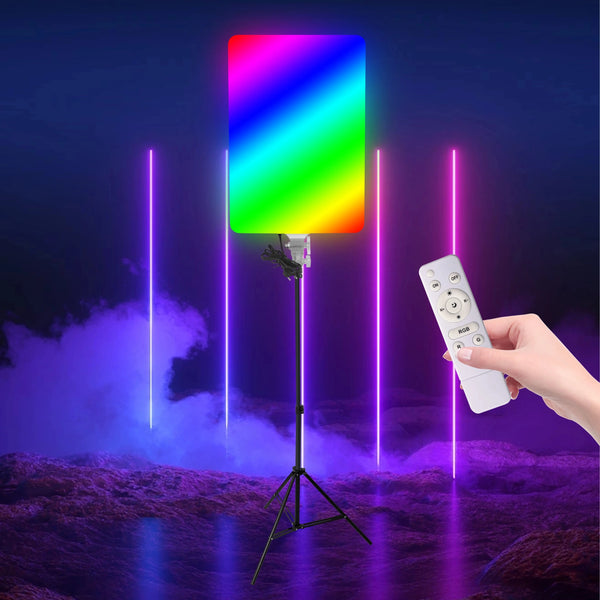 Foton Power PM-60 RGB Professional Photography Fill Light – Dynamic RGB Spectrum, Adjustable Bi-Color, Tripod, Remote
